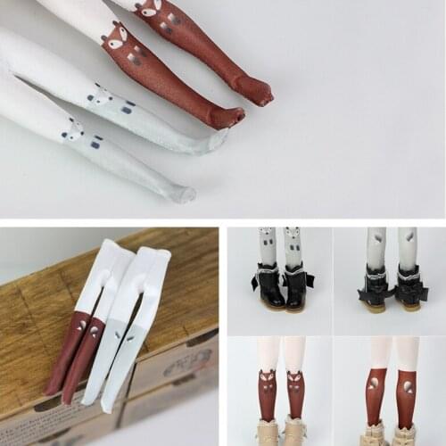 1PCS New Cute Fox Pantyhose 2 Colors pantynose for blyth azone ob24 1/6 dolls accessories clothes for dolls