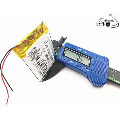 10pcs/lot 3.7V 3000mAH 804060 Polymer lithium ion / Li-ion Rechargeable battery for DVR,GPS,mp3,mp4