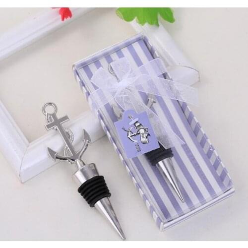 10pcs/lot New creative anchor wine stopper wedding gift wedding gift creative gift