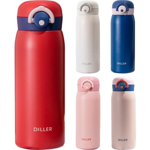 480ml Drinking Bottle Leak-Proof Food Grade Material Portable Coffee Mug Vacuum Flask Tumbler for Sports