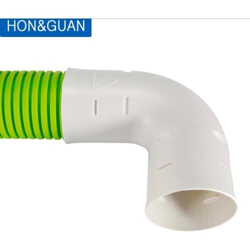 75/90mm Plastic Round Ducting Pipe Elbow 90 Degree Duct Connector Joint PVC Exhaust Ventilation Fitting for Inline Ducted Fan