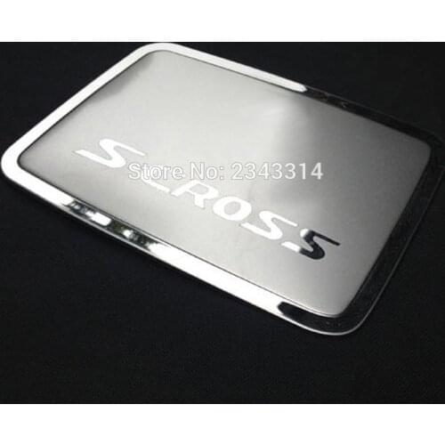 For 2014 2015 2016 2017 2018 Suzuki SX4 S-Cross S Cross Stainless Steel Tank Cover Fuel/Gas Tank Cap Protector Car Accessories