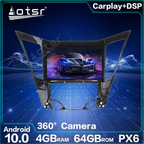 Android 10.0 4GB+64GB Android Radio For Hyundai Sonata 2011-2013 Car GPS Navigation Car Multimedia Radio Auto Stereo Head Unit