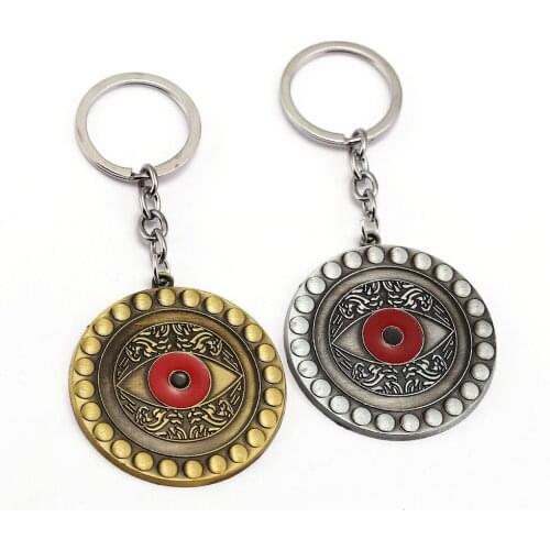 Movie Doctor Strange Keychain Eye of Agamo Metal Key Chains Charm Jewelry round coin Key Chain Ring Chaveiro Cosplay