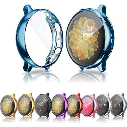 Case For Samsung Watch Active 2 40mm 44mm TPU Full Screen Protector Cover Case For Galaxy Watch Active Smart watch Case