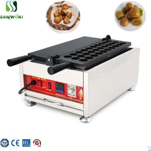 Digital control Malaysia Street Food 30pcs Kayaballs Maker Electric Kaya Ball Machine Rotate Ball Shaped Waffle Iron Baker