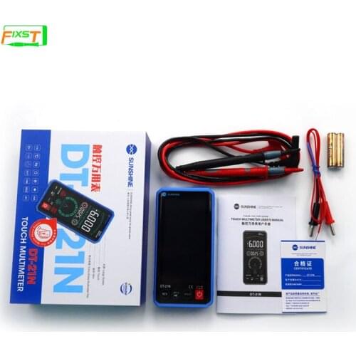 SUNSHINE Mini Digital Multimeter Touch Automatic For AC DC Resistance Tester Measurement Current Voltage Phone Repair Tool DT-20
