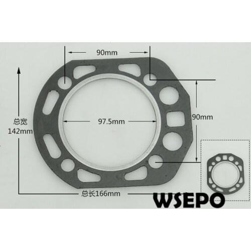 OEM Quality! Cylinder Packing/Head Sealing Gasket for R190 4 Stroke Small Water Cooled Diesel Engine