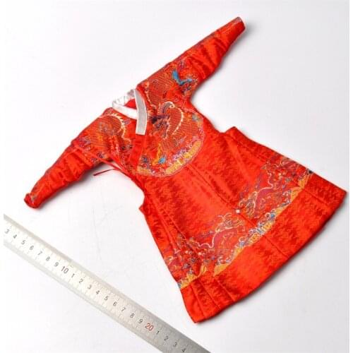 1/6th KLG-R018 Old Vintage Ming Dynasty Dahan General Brocade Jacket Coat For Usual 12inch Doll Figures Collection