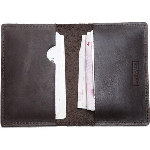 2021 Hot Mens Leather Card Holder Brand Small Credit Card Case Fashion Card Id Holders