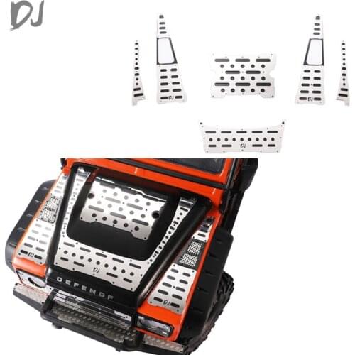 DJ TRAXXAS TRX-4 Cover Metal Anti-Skid Plate Cover Full Metal Protection Defender RC Car Parts Accessories voiture telecommandé