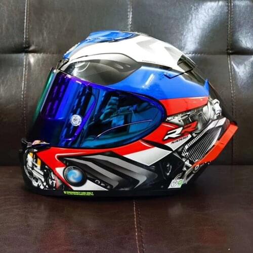 Full Face Motorcycle helmet X14 BRR1000 blue COLOR Helmet Riding Motocross Racing Motobike Helmet