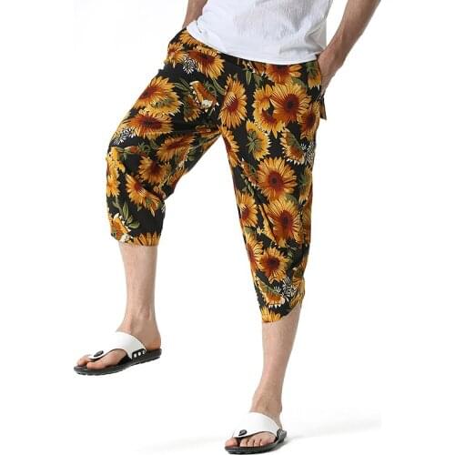 Men Harajuku Harem Pants 2020 Mens Summer Cotton Linen Joggers Pants Male Vintage Chinese Style Sweatpants Fashions