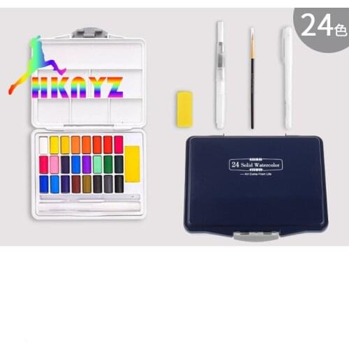 1sets 36/48 Color Art Painting Watercolor Pigment 7-piece set Joel Jone Beginner Solid Pigment Childrens Day Gift art supplies