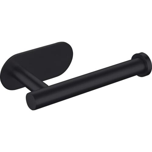 Stainless steel punch-free tissue holder toilet paper holder black toilet paper holder bathroom pendant overseas warehouse