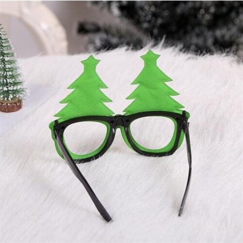 New Year Decorations Merry Christmas Santa Claus Snowman Frame Glasses Kids Toys Christmas Party Decorations