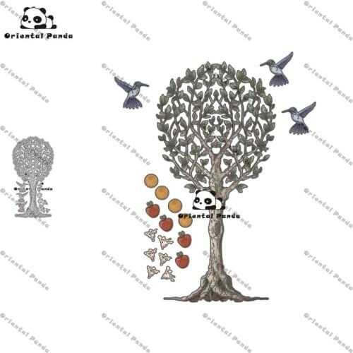 New Dies 2020 Hummingbird Tree Metal Cutting Dies diy Dies photo album cutting dies Scrapbooking Stencil Die Cuts Card Making