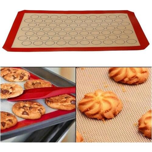 New Silicone Baking Tray Mat Macaron Ring Non-stick Glass Fiber Pad Heat Resistant Baking Mat Kitchen Supplies