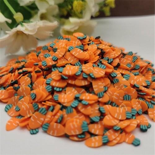 20g 5mm Carrot for Resin DIY Supplies Nails Art Polymer Clear Clay accessories DIY Sequins scrapbook shakes Paper Craft