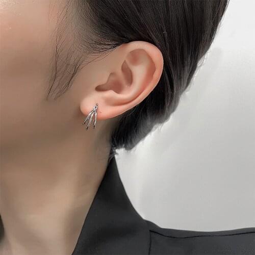 New Simple Geometric Three Lines Hoop Earrings for Party Birthday Gift Korean Women Earring Accessory