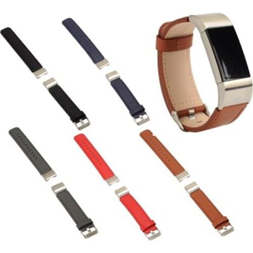 Replacement Band for For Fitbit Charge 2 Heart Rate Wristband Bracelet Belt Genuine Leather Strap For Fitbit Charge 2