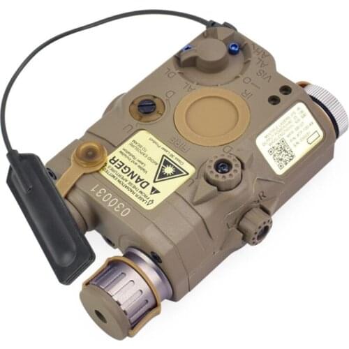 Element Arisoft Tactical Military AN/PEQ-15 Battery Case Laser Red Dot Laser With White LED Flashlight and IR Lens (Tan) tb0067