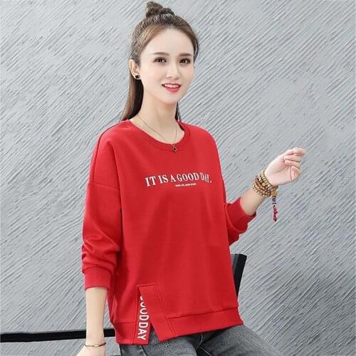 Plus Size Basic Hoodies For Women Streetwear Female Autumn Winter Letter Cotton Hoodies Casual Sweatshirt New Hip Pop Tops