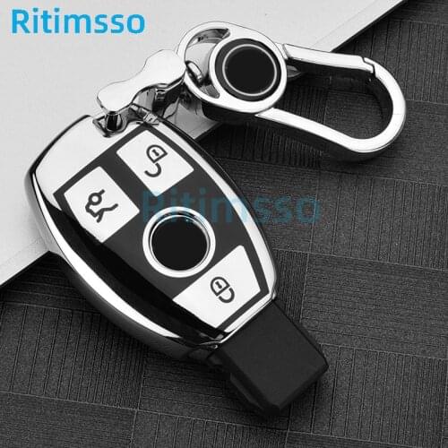 Hight Quality TPU Key Case Cover Key Case Protective Shell Holder for Mercedes Benz A B R G Class GLK GLA W204 W251 W463 W176
