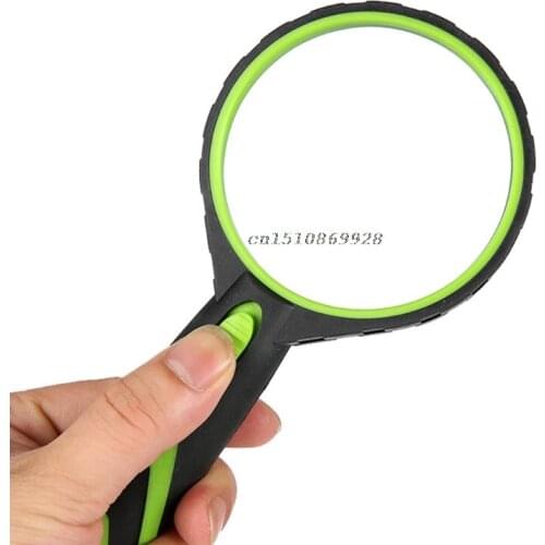 Magnifying Glass 10X Handheld Reading Magnifier for Seniors Kids with LED Lights 448A