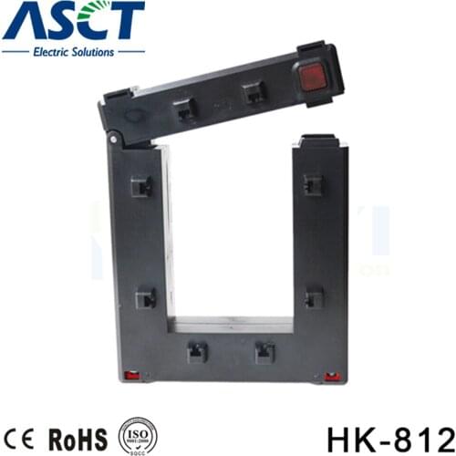 Indoor clamp on current transformer 500-4000/5A HK-812 Class0.5 with inner hole 80*120mm split core current transformer din rail