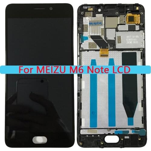 5.5'' LCD For MEIZU M6 Note LCD Display Touch Screen With Frame Digitizer Assembly For Meizu Note 6 LCD Display Repair