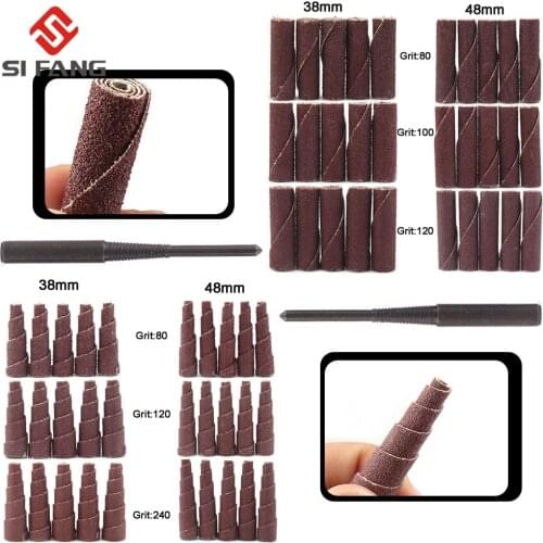 1PC Mini Sanding Cone Engine Porting Assortment Kit Cone & Cylinder Shape Abrasive Tools With 1/4inch Shank