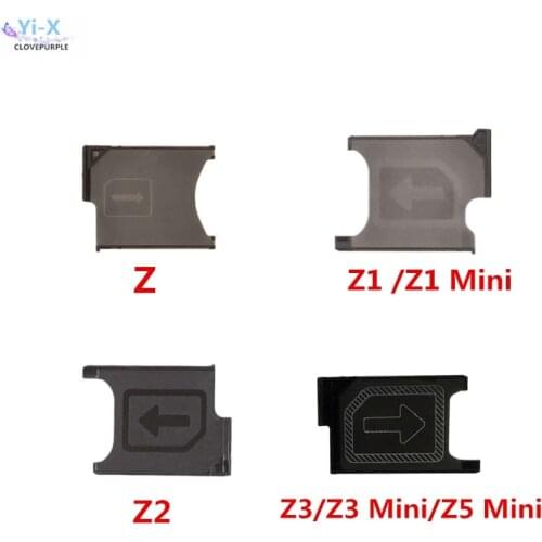 10pcs/lot SIM Card Tray Holder For Sony Xperia Z Z1 Z2 Z3 Z3 Mini compact