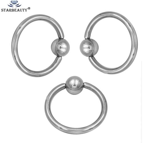 3Pcs Mix Size Titanium Captive Hoop Rings BCR Ring Eyebrow Tragus Ear Piercing Nose Closure Nipple Bar Lips Body Jewelry