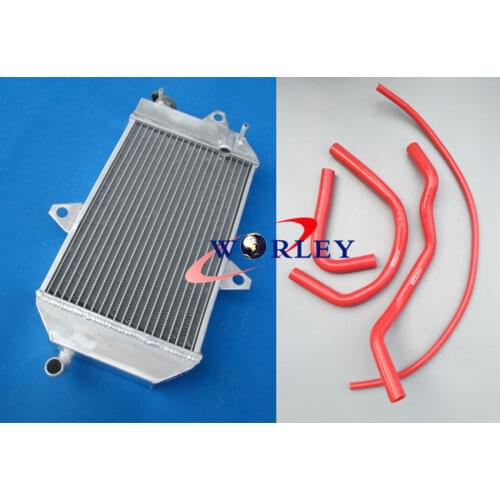 Aluminum radiator +RED Hose for ATV Yamaha banshee 350 YFZ350 87-07 06 YFZ 350