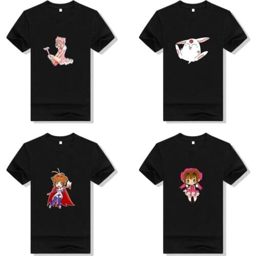 Anime Cardcaptor Sakura T Shirt Cosplay women printed cotton T-shirt Short Sleeve Summer Casual Tee Tops Woman T-shirts