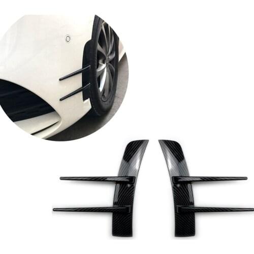 Car Carbon Fiber Front Bumper Spoiler Flank Wind Knife for Mercedes Benz a Class A180 A200 A220 W177