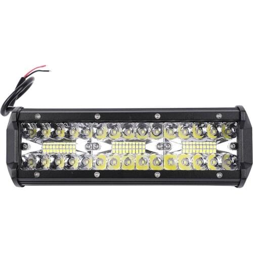 Automotive LED working light three row 180W aluminum waterproof two-line straight bright car light