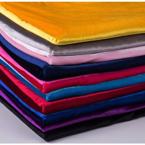 Velvet Fabric Glossy Cloth 50*155cm Silky Fabric Qualified Dress Clothes Luxury Soft