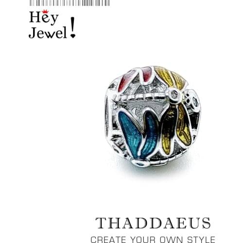 Colorful Dragonfly Beads Fits Bracelet Europe Necklace 925 Sterling Silver Karma Charms European Jewelry Accessories For Women