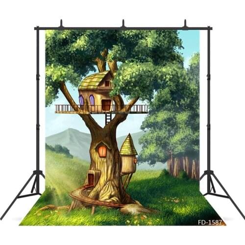 Tree Room Photography Background For Photo Studio Child Kids Baby Shower Vinyl Cloth Printed Backdrops Photo Shoot
