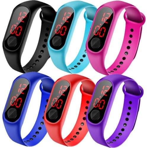 2021 Childrens Watch Led Outdoor Sport Digital Waterproof Clock For Boys Girls Multifunction Electronic