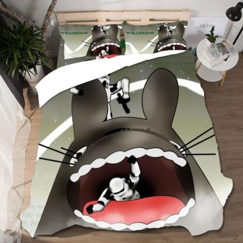 DIY Anime Bedding Set 3D Home Textile Quality Qualified Cotton Single Queen King Size Bedding Set Duvet Cover Pillow Cases