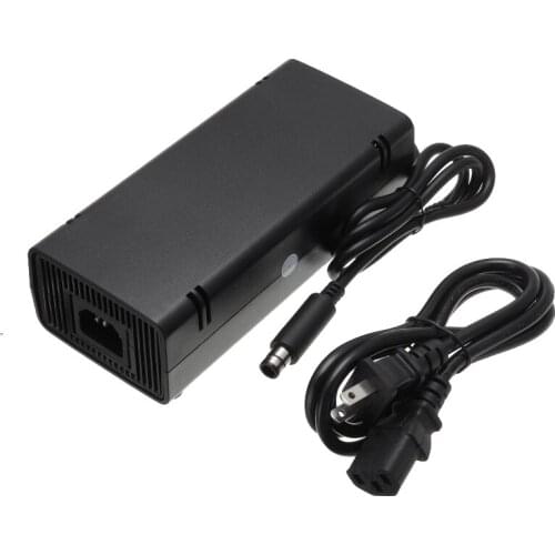 12V Home Wall Charger Power Supply US / EU Plug For XBOX 360 E Game Console Charger AC Adapter Charging Cable Cord Black