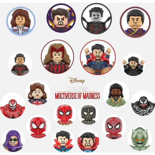 Marvel Avengers Spiderman Iron Man Hulk Thanos Venom Wolverine Super Heroes Deadpool Building Blocks Bricks Figures Toy Kid Gift