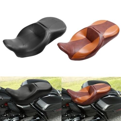 Motorcycle Rider and Passenger Seat For Harley Touring FLHT FLHX FLHR FLTRX 2014-2019 18 17