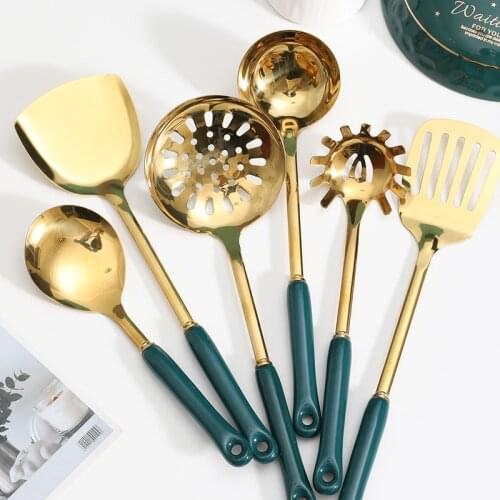 Kitchenware Set Cooking Tools Set Nordic Style Stainless Steel Kitchen Tools Accessories Cooking Utensils Spoon Cookware Set