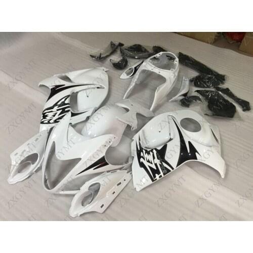 Fairing Kits GSX-R1300 2008 - 2014 White Black Abs Fairing for Suzuki GSXR1300 12 13 Plastic Fairings HAYABUSA 2012