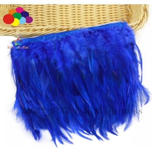 Natural White Feather 4-6 Inch Dyed Bleached Blue DIY Craft Accessories Clothing Accessories Feather
