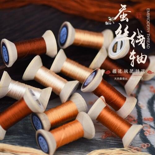 New Item Chinese 100% Silk Embroidery Thread Yarn embroidery floss for Sewing Article Wooden packing